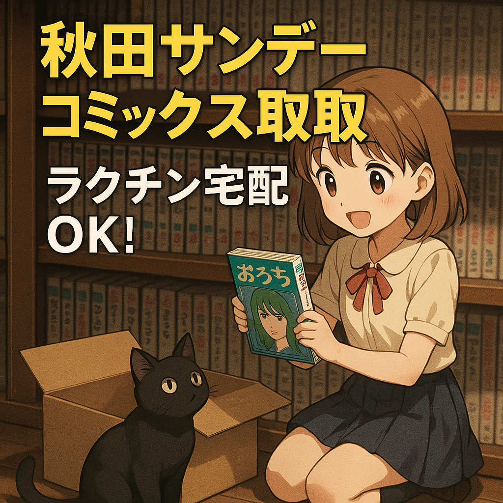 秋田サンデーコミックス買取｜高額査定・宅配OK・カバーなしでも売れる！
