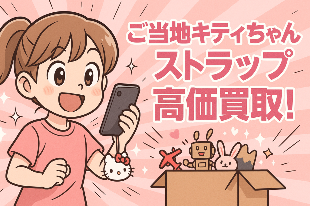 ご当地キティちゃんストラップは売れる？高価買取のコツと最新相場
